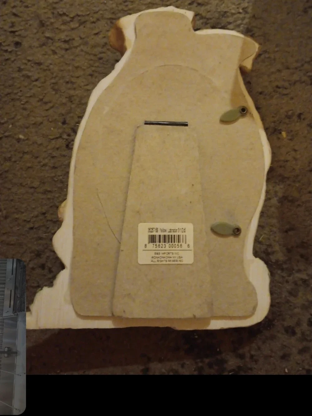 Labrador retriever picture frame (plastic)